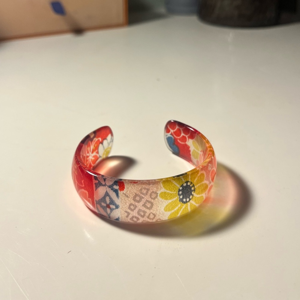 Floral Print Bangle